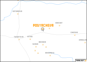 map of Podyacheva