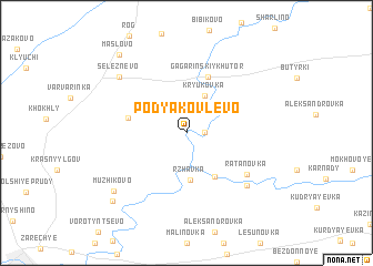 map of Pod”yakovlevo