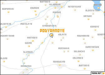 map of Pod”yamnoye