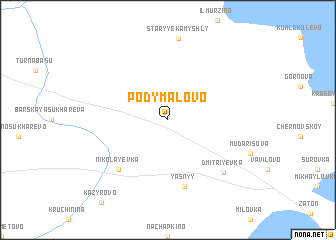 map of Podymalovo