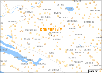 map of Podžablje