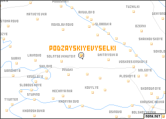 map of Podzayskiye Vyselki