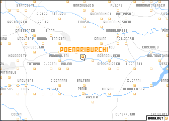map of Poenari-Burchi