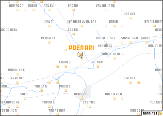 map of Poenari