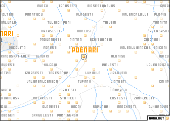 map of Poenari