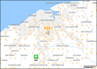 map of Poey