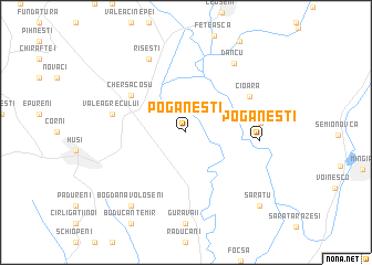 map of Pogăneşti