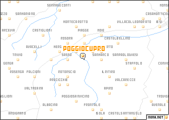 map of Poggio Cupro