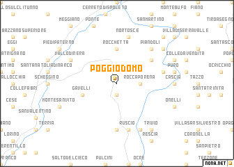 map of Poggiodomo