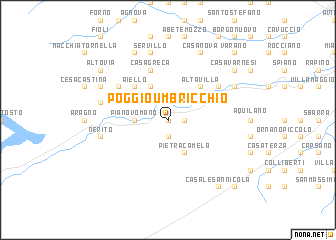 map of Poggio Umbricchio