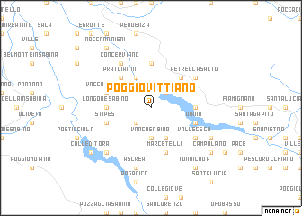 map of Poggio Vittiano