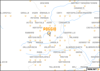 map of Poggio