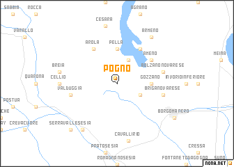 map of Pogno