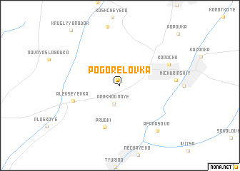 map of Pogorelovka