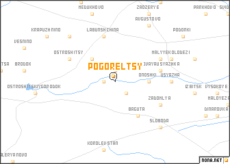 map of Pogorelʼtsy