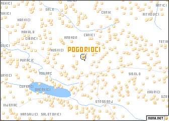 map of Pogorioci