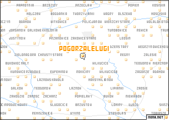map of Pogorzałe Ługi