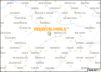 map of Pogorzałki Małe