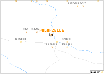 map of Pogorzelce