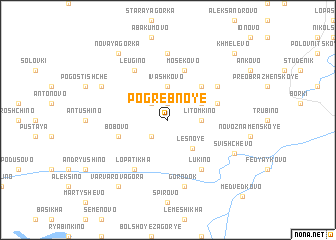 map of Pogrebnoye