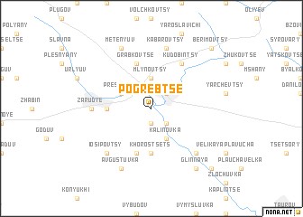 map of Pogrebtse