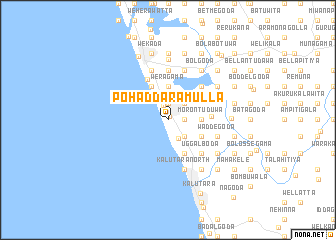 map of Pohaddaramulla