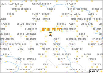 map of Pohledec