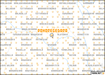 map of Pohoregedara