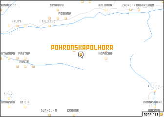 map of Pohronská Polhora