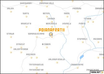 map of Poiana Frăţii