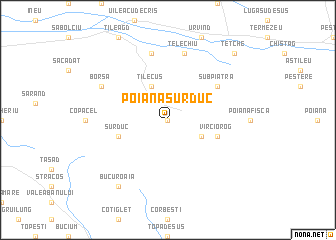 map of Poiana Surduc