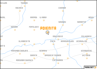 map of Poieniţa