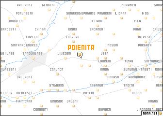 map of Poieniţa