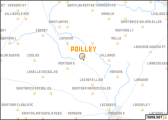 map of Poilley