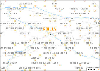 map of Poilly