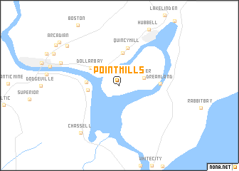 map of Point Mills