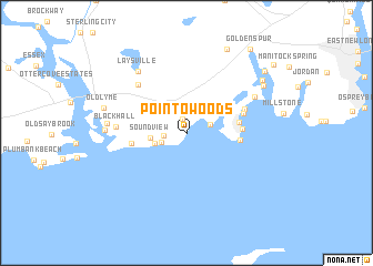 map of Point O\