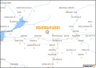 map of Poira di Fuori