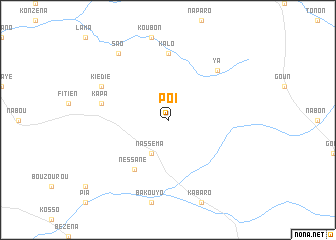 map of Poï