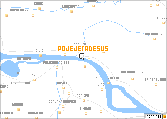 map of Pojejena de Sus