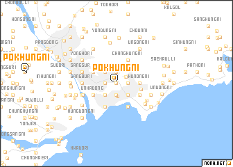 map of Pokhŭng-ni