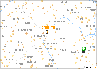 map of Poklek