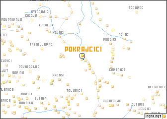 map of Pokrajćići
