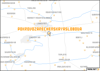 map of Pokrovo-Zarechenskaya Sloboda
