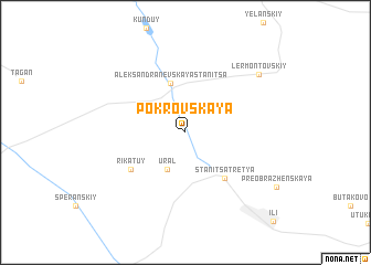 map of Pokrovskaya