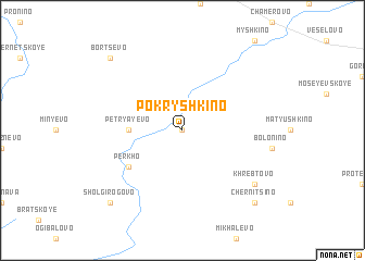 map of Pokryshkino