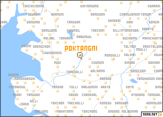 map of Poktang-ni