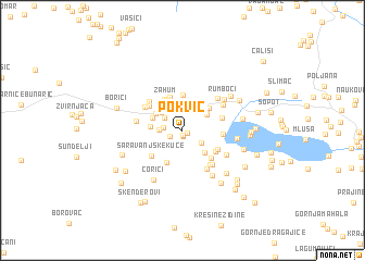 map of Pokvić