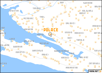 map of Polače