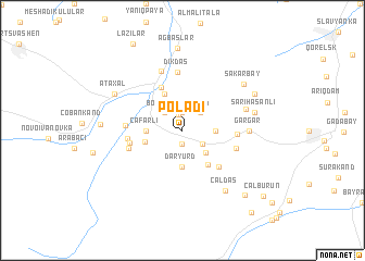 map of Poladı